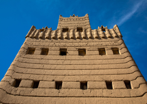 Traditional old mud house, Najran Province, Najran, Saudi Arabia