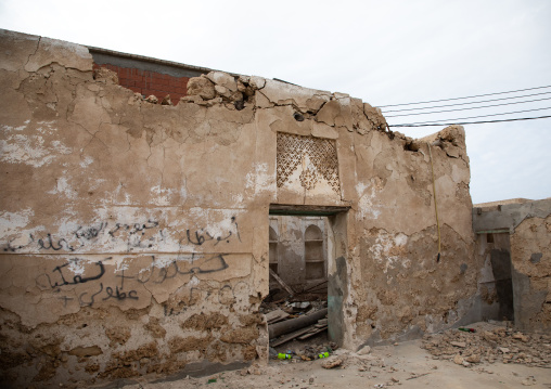 Farasani house with gypsum decoration and frescoes, Jazan Province, Farasan, Saudi Arabia