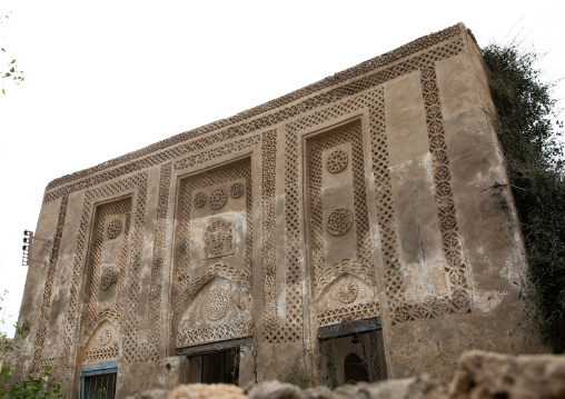 Farasani house with gypsum decoration and frescoes, Jazan Province, Farasan, Saudi Arabia