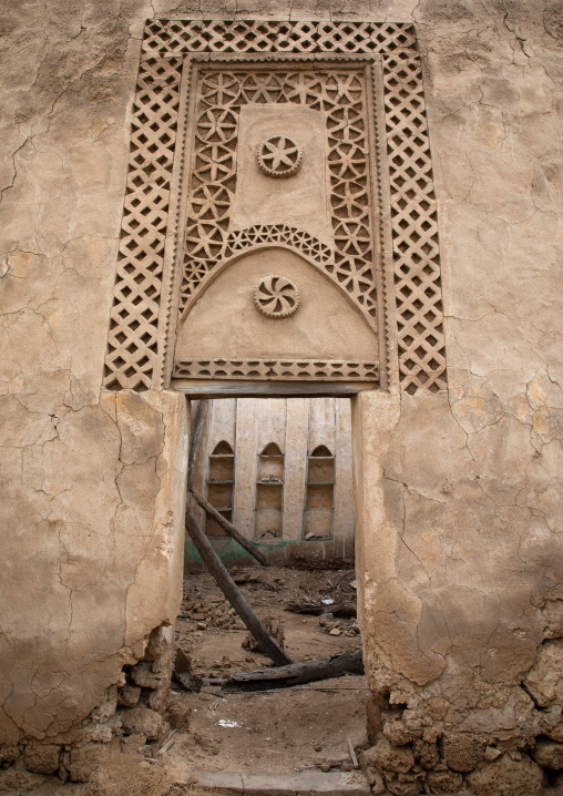 Farasani house with gypsum decoration and frescoes, Jazan Province, Farasan, Saudi Arabia