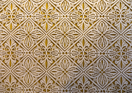 Modern Farasani house with gypsum decoration and frescoes, Jazan Province, Farasan, Saudi Arabia