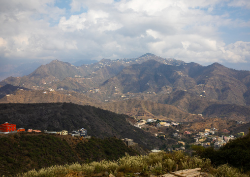 Village in the mountain near the Yemen border, Jizan Province, Faifa Mountains, Saudi Arabia