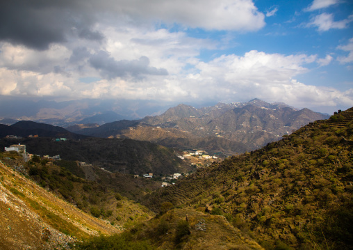 Village in the mountain near the Yemen border, Jizan Province, Faifa Mountains, Saudi Arabia