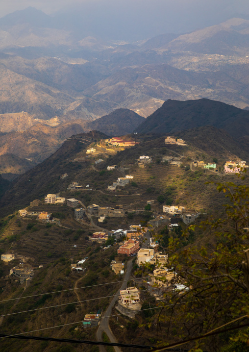 Village in the mountain near the Yemen border, Jizan Province, Faifa Mountains, Saudi Arabia