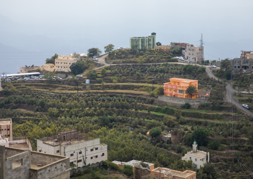 Village in the mountain near the Yemen border, Jizan Province, Faifa Mountains, Saudi Arabia