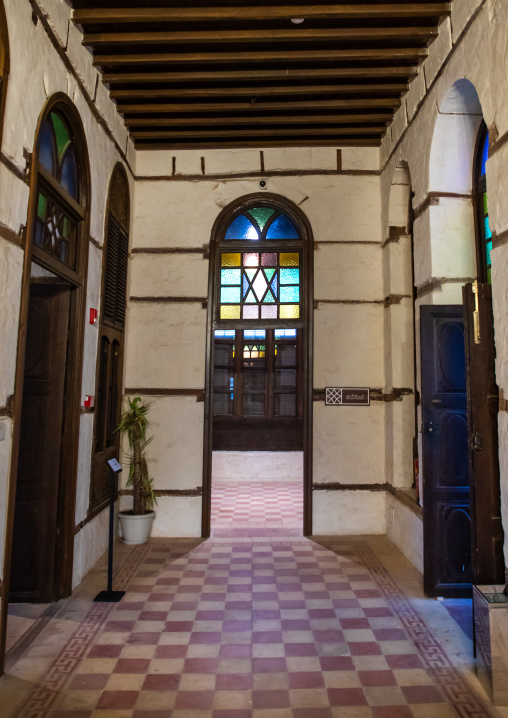 Stained glass windows in Sharbatly cultural house, Mecca province, Jeddah, Saudi Arabia
