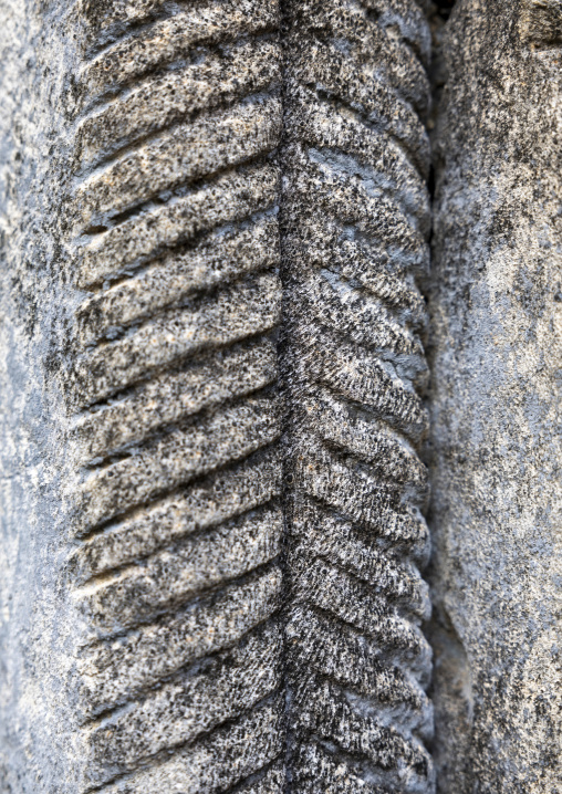 Detail of the  Great Mosque in Takwa islamic ruins, Lamu County, Manda island, Kenya