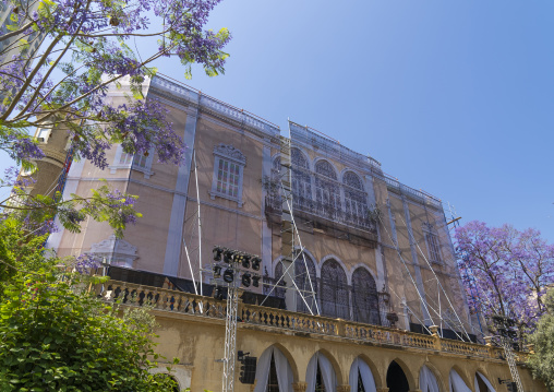 Restoration of Sursock Palace destroyed by the port explosion, Beirut Governorate, Beirut, Lebanon