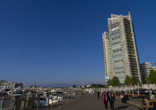 Luxury residential buildings on the corniche, Beirut Governorate, Beirut, Lebanon