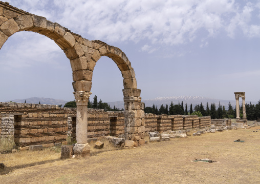 The cardo of the Umayyad city, Beqaa Governorate, Anjar, Lebanon