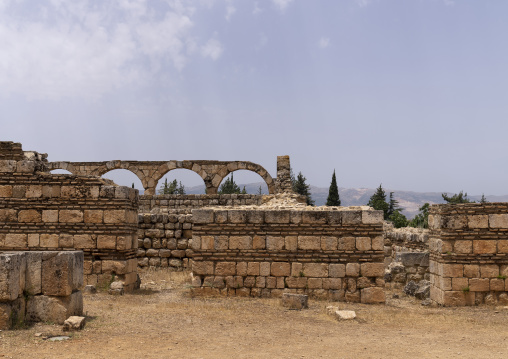 Ruins of the Umayyad Aanjar in Beeka valley, Beqaa Governorate, Anjar, Lebanon