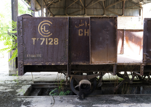 Wagoon from the former Beirut–Damascus line, Beqaa Governorate, Rayak, Lebanon