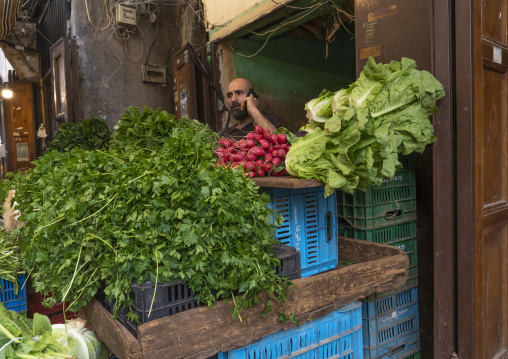 Vegetables market in the old souk, North Governorate, Tripoli, Lebanon
