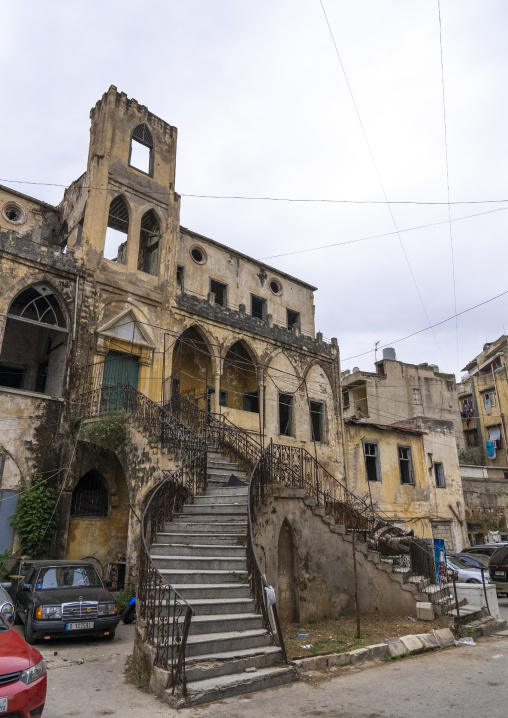Old traditional abandoned lebanese house, North Governorate, Tripoli, Lebanon