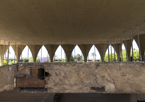 Broken strucure in Rashid Karami International Fair by Oscar Niemeyer, North Governorate, Tripoli, Lebanon