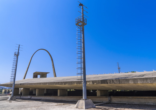 Arch in Rashid Karami International Fair designed by Oscar Niemeyer, North Governorate, Tripoli, Lebanon
