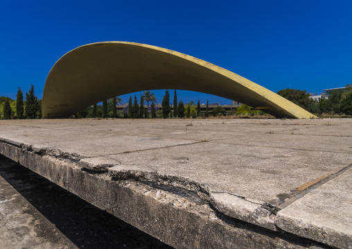 Broken strucure in Rashid Karami International Fair by Oscar Niemeyer, North Governorate, Tripoli, Lebanon