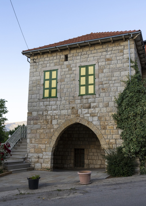Old traditional lebanese house in a village, Mount Lebanon, Douma, Lebanon
