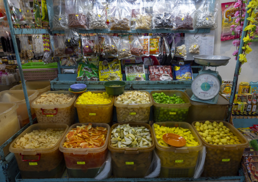 Pickles for sale in a market, Penang island, George Town, Malaysia