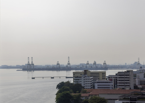 Harbor view, Penang island, George Town, Malaysia