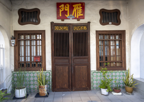 Heritage house in the Unesco World Heritage old town, Penang island, George Town, Malaysia