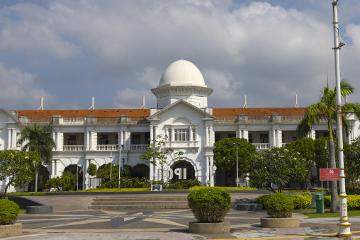 Railway Station in the British colonial-era architecture, Perak, Ipoh, Malaysia