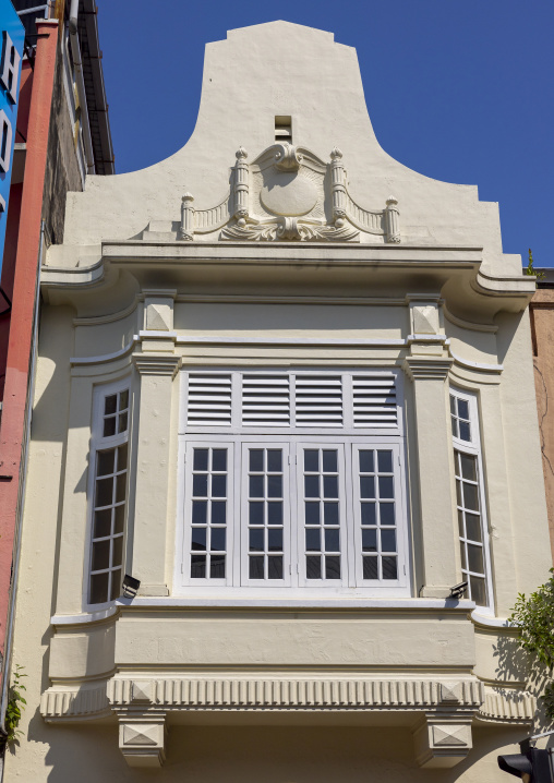 Heritage house in the British colonial-era architecture, Perak, Ipoh, Malaysia