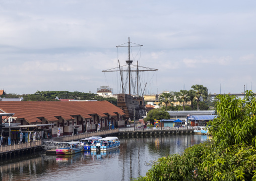 Maritime museum on the riverfront, Melaka State, Malacca, Malaysia