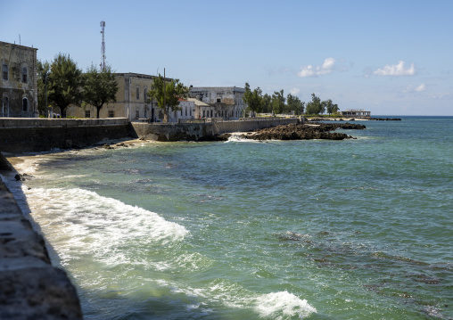 Sea in front of stone town, Nampula Province, Island of Mozambique, Mozambique