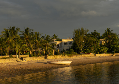Houses on the shoreline, Nampula Province, Island of Mozambique, Mozambique