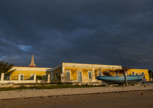 Osmanli villa at sunset, Nampula Province, Island of Mozambique, Mozambique