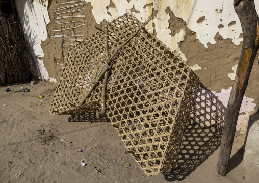 Fish trap made with palms, Nampula Province, Island of Mozambique, Mozambique