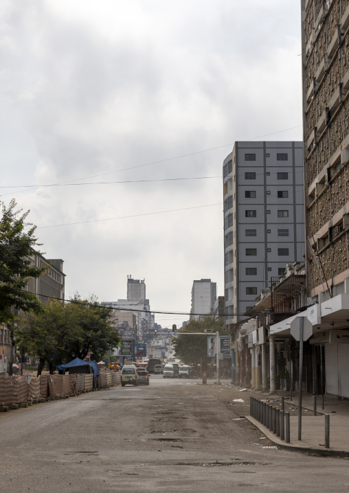 Street on a sunday morning, Maputo Province, Maputo, Mozambique