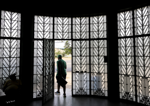 The old Clube Ferroviaro iron door, Maputo Province, Maputo, Mozambique
