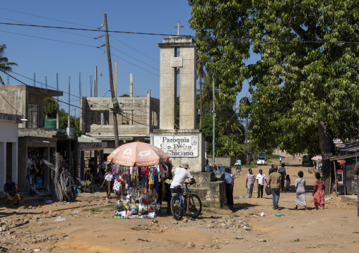 Paroquia in a square, Gaza Province, Xai Xai, Mozambique