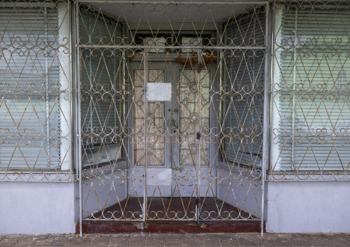 Old portuguese colonial building entrance, Inhambane Province, Inhambane, Mozambique