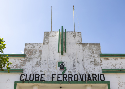 The old Clube Ferroviaro, Inhambane Province, Inhambane, Mozambique