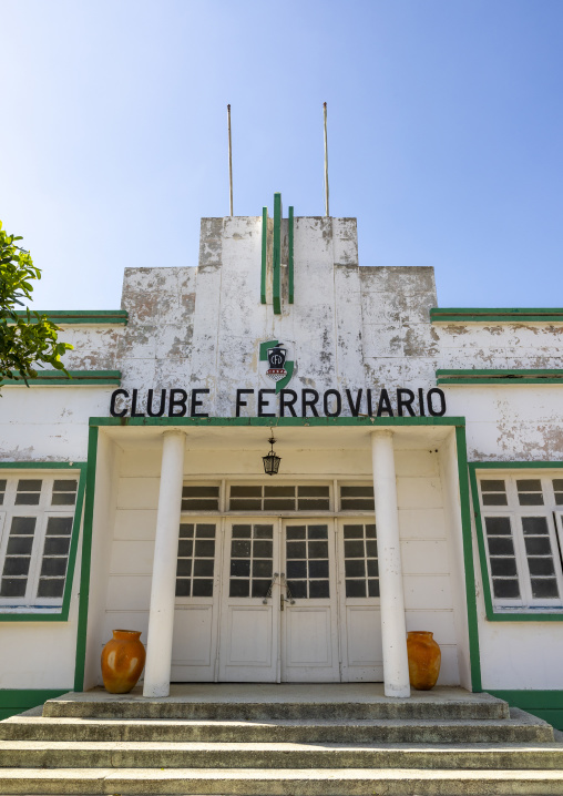 The old Clube Ferroviaro, Inhambane Province, Inhambane, Mozambique