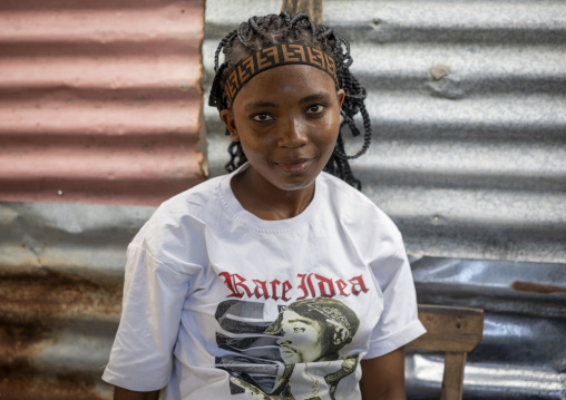 Portrait of a mozambican young woman, Inhambane Province, Vilankulo, Mozambique