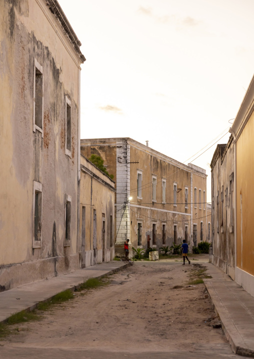 Old colonial portuguese houses, Nampula Province, Island of Mozambique, Mozambique