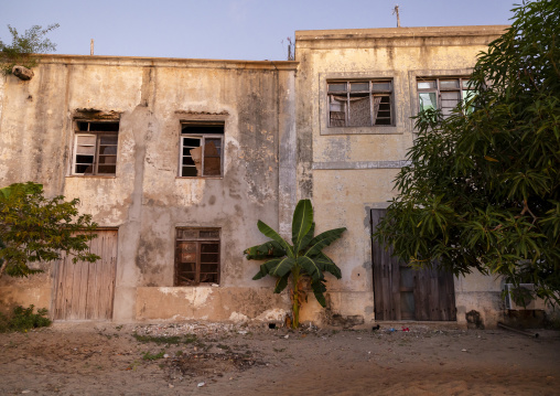 Old colonial portuguese houses, Nampula Province, Island of Mozambique, Mozambique