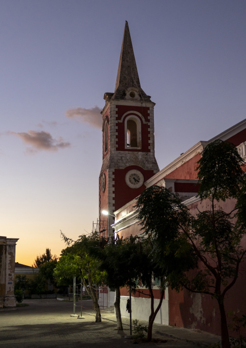 Palacio De Sao Paulo at dusk, Nampula Province, Island of Mozambique, Mozambique