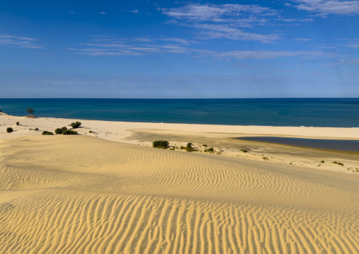 Sand dune in Bazaruto national park, Bazaruto archipelago, Bazaruto island, Mozambique