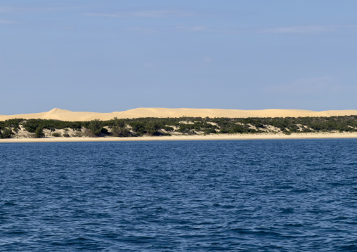 Sand dune in Bazaruto national park, Bazaruto archipelago, Bazaruto island, Mozambique
