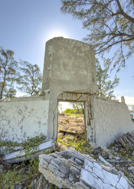 Abandoned Grand Hotel chapel, Bazaruto archipelago, Santa Carolina island, Mozambique