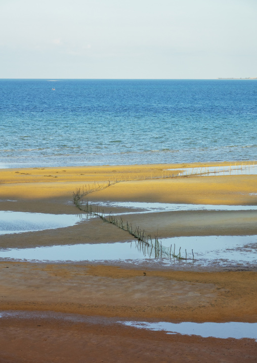 Sea at low tide, Inhambane Province, Vilankulo, Mozambique