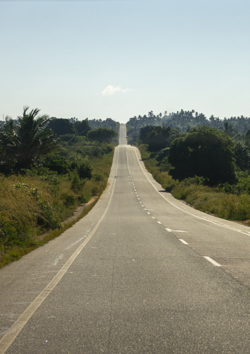 Empty road, Gaza Province, Chidenguele, Mozambique