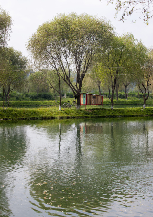 Fish farm pond, North Hwanghae, Sariwon, North Korea