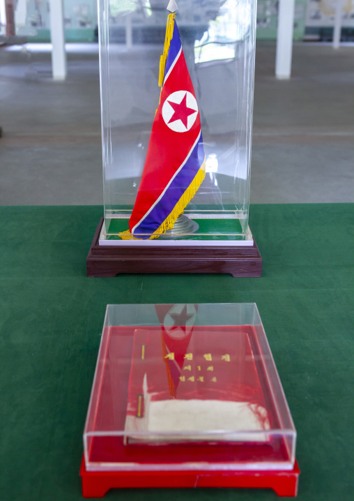 Armistice agreement in the peace museum, North Hwanghae, Panmunjom, North Korea
