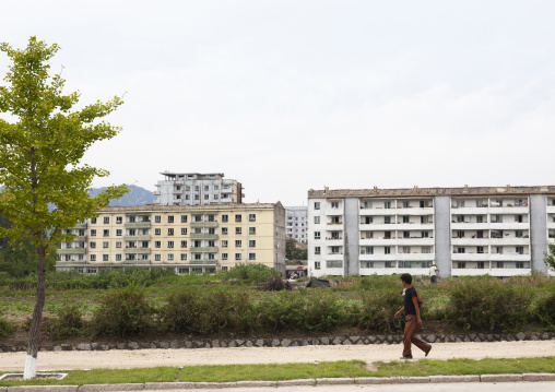 Apartements blocks, North Hwanghae, Kaesong, North Korea